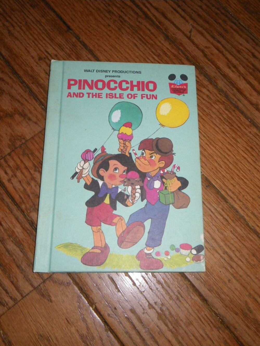 1984 Walt Disney Productions Pinocchio And The Isle Of Fun 1st American Ed Book